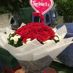 Bó hoa hồng đỏ tình yêu I Love You