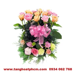 Hoa hồng sinh nhật nhiều màu sắc