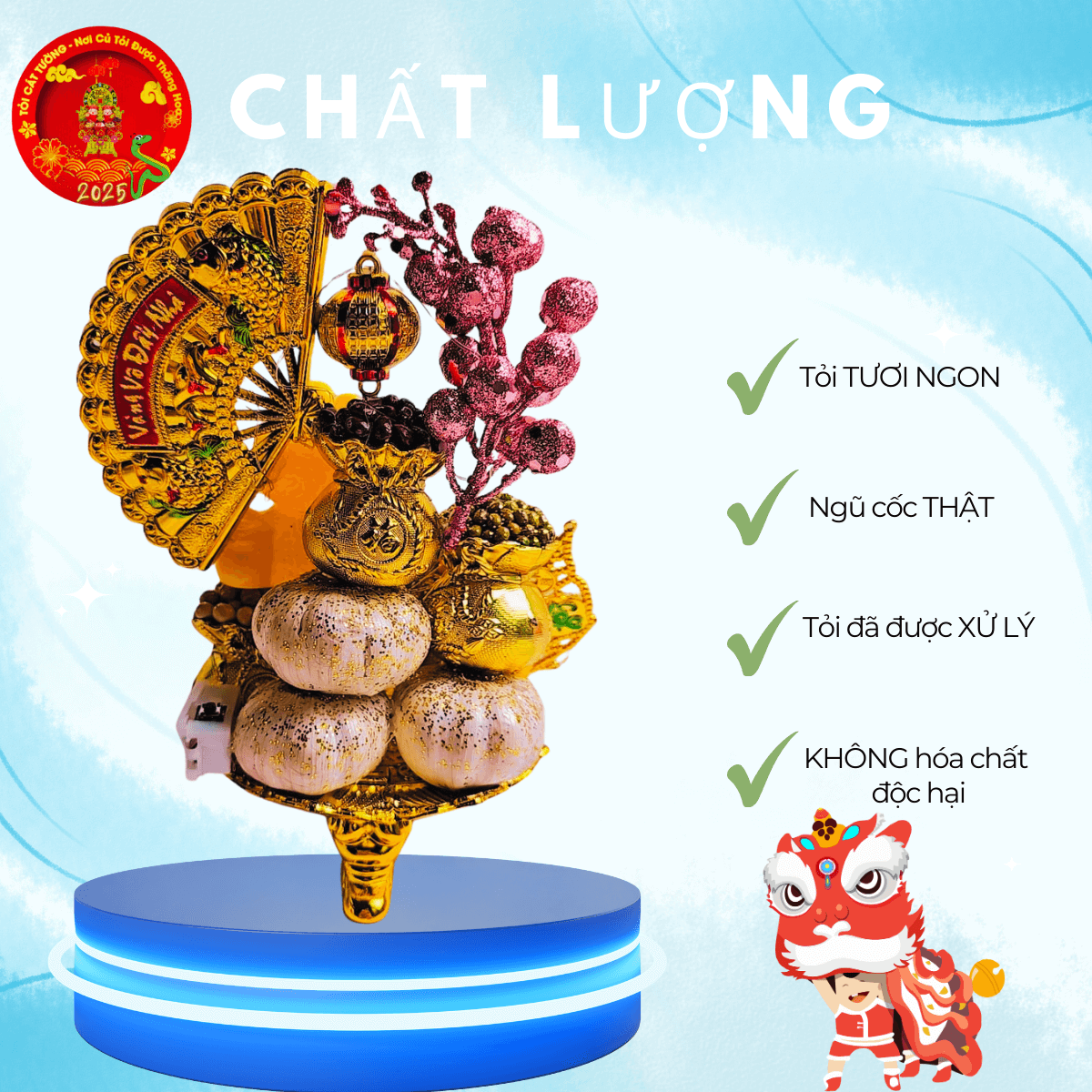 Bông tỏi ông địa rắn ất tỵ lộc tài 2 Bông tỏi ông địa rắn ất tỵ lộc tài 2