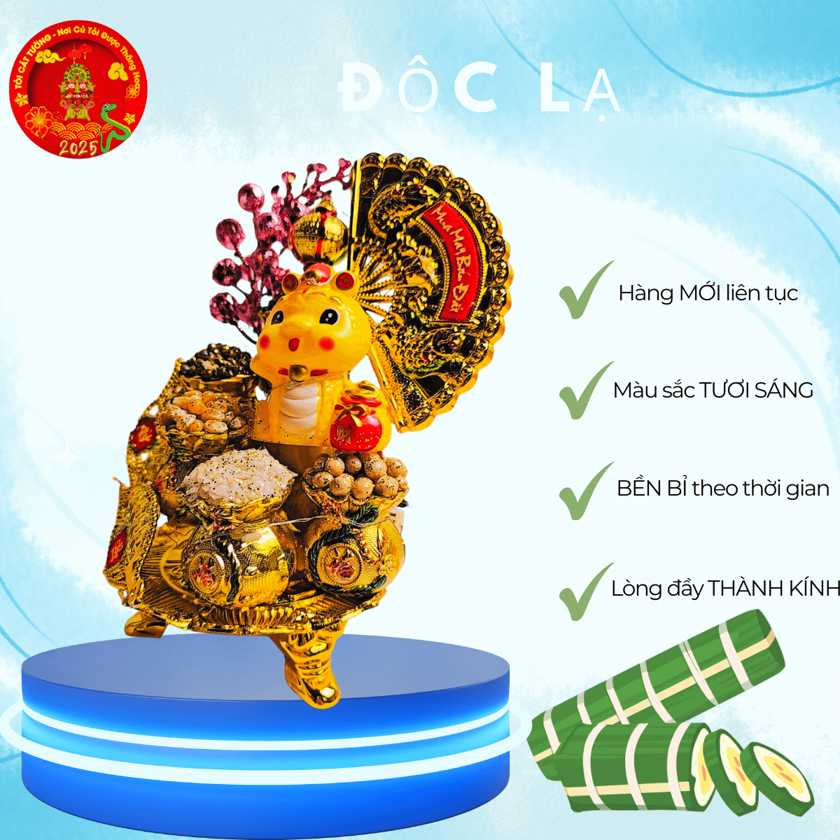 Bông tỏi ông địa rắn ất tỵ lộc tài 3 Bông tỏi ông địa rắn ất tỵ lộc tài 3