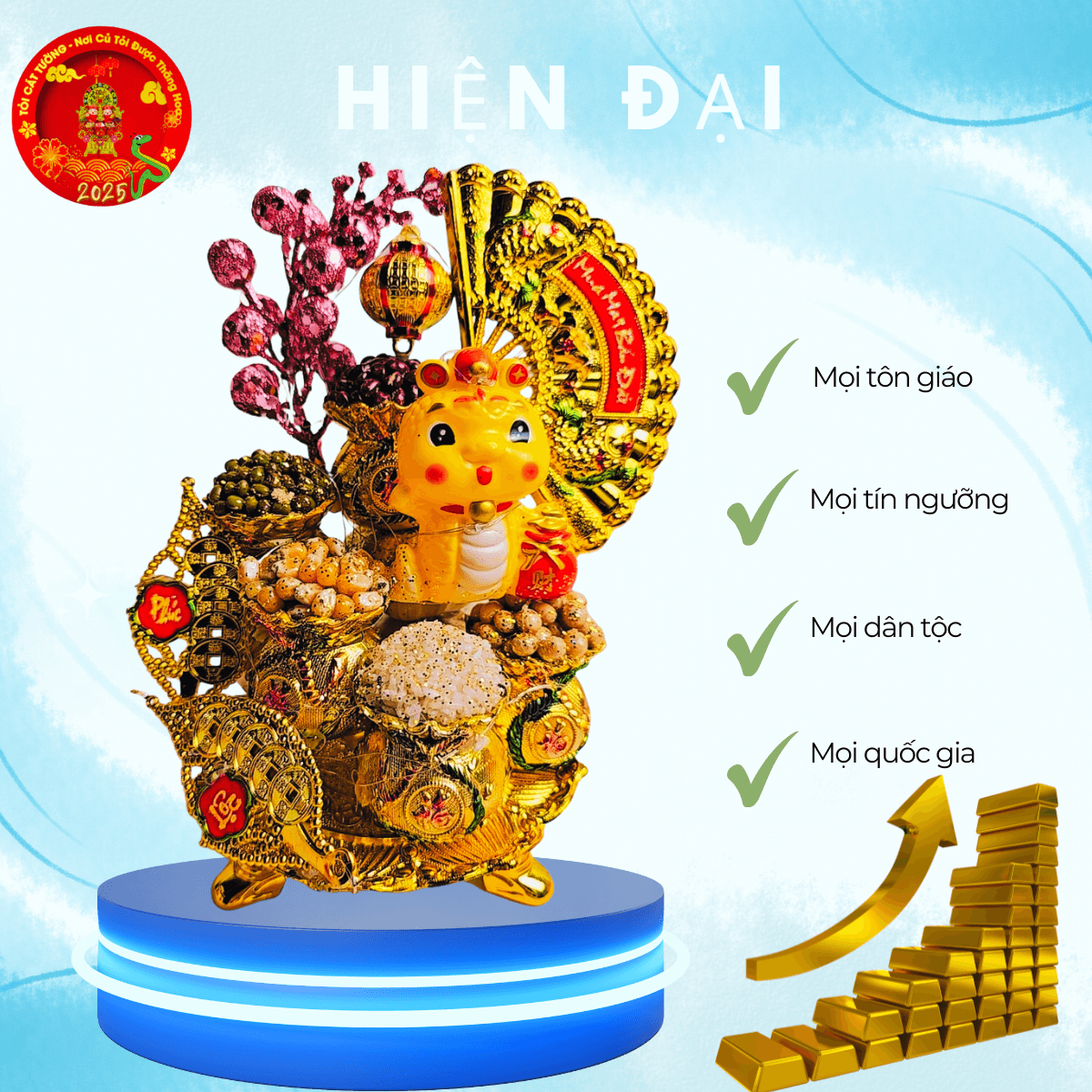 Bông tỏi ông địa rắn ất tỵ lộc tài 5 Bông tỏi ông địa rắn ất tỵ lộc tài 5