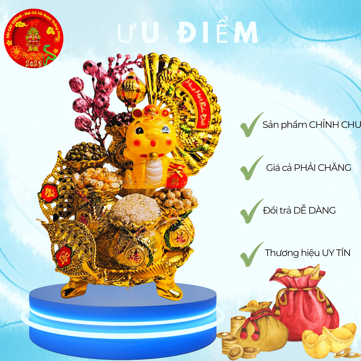 Bông tỏi ông địa rắn ất tỵ lộc tài 7 Bông tỏi ông địa rắn ất tỵ lộc tài 7