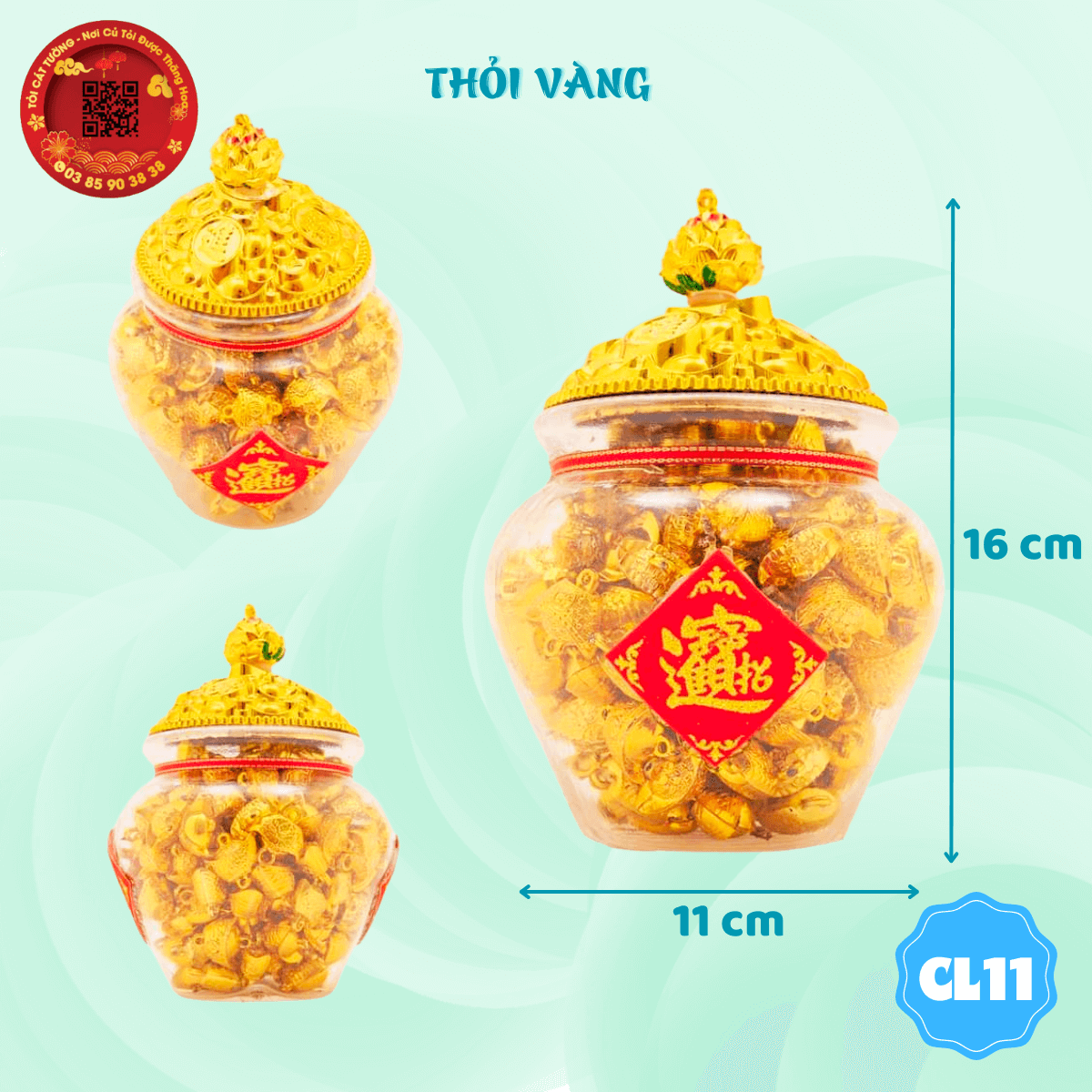 Hủ vàng kim nguyên bảo lớn 2 Hủ vàng kim nguyên bảo lớn 2