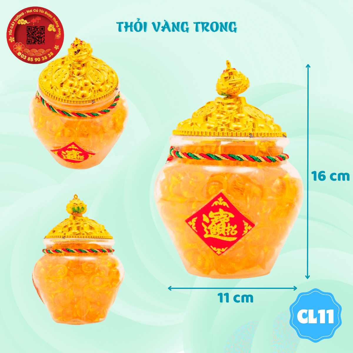 Hủ vàng kim nguyên bảo lớn 3 Hủ vàng kim nguyên bảo lớn 3