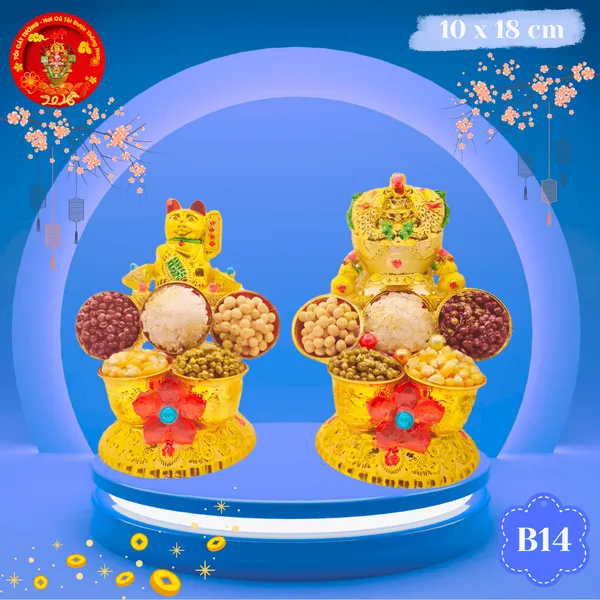 Bông tỏi ông địa ngọc thực mèo tài lộc