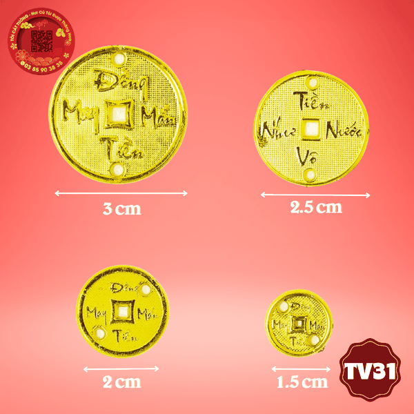 100 gr đồng tiền vàng có lỗ