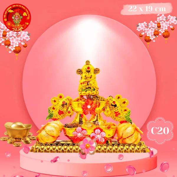 Đĩa Tỏi Thần Tài Vỉ Đậu Ngũ Sắc