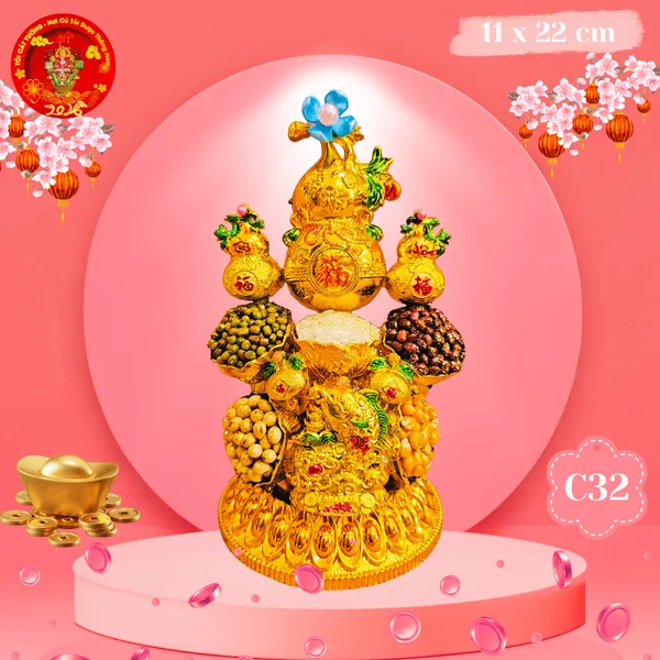 Tháp Tỏi Ông Địa Tài Lộc Hồ Lô