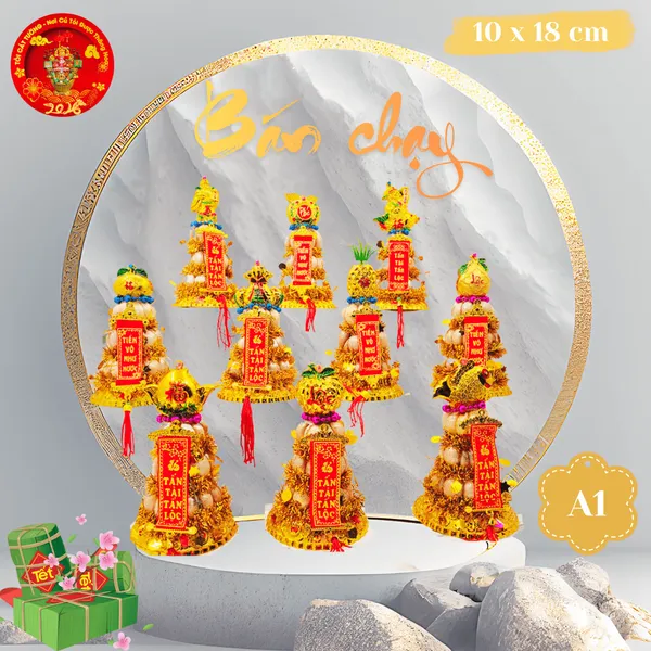 Bông Tỏi Thần Tài 3 Tầng Tép