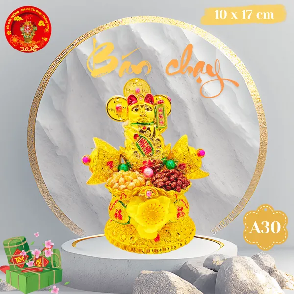 Bông Tỏi Ông Địa Ngũ Hành Mèo May Mắn