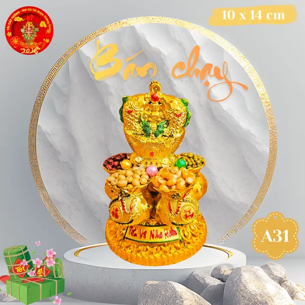 Bông Tỏi Ông Địa Ngũ Hành Cá Tài Lộc