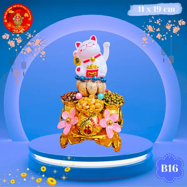 Bông tỏi ông địa ngũ đậu mèo trắng phát tài