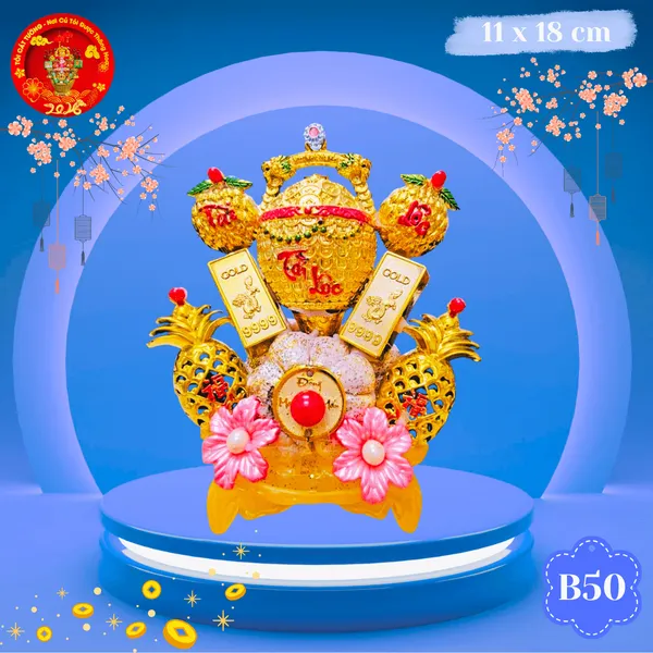 Bông tỏi ông địa thùng vàng tài lộc