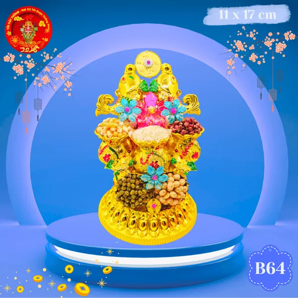 Bông tỏi ông Địa cá ngậm đồng tiền may mắn