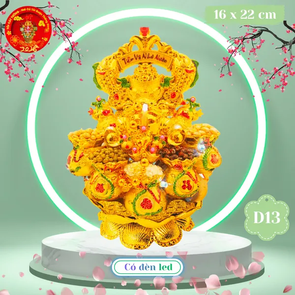 Tháp Tỏi Phong Thủy Cóc Tài Lộc Tiền Vào Như Nước