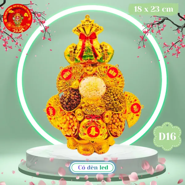 Tháp Tỏi Phong Thủy Thần Tài Túi Vàng