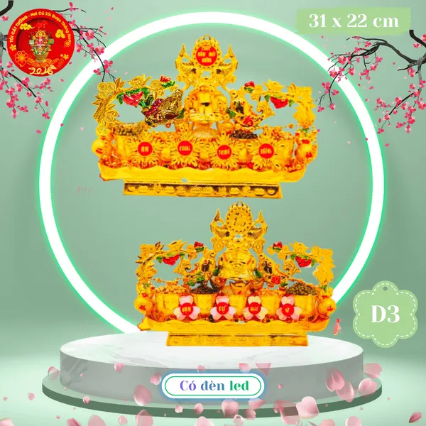 Tháp tỏi thờ Thần Tài ngọc thực vỉ cóc phong thủy