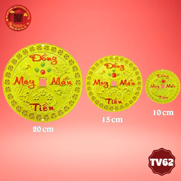 Đồng tiền may mắn long phụng sum vầy