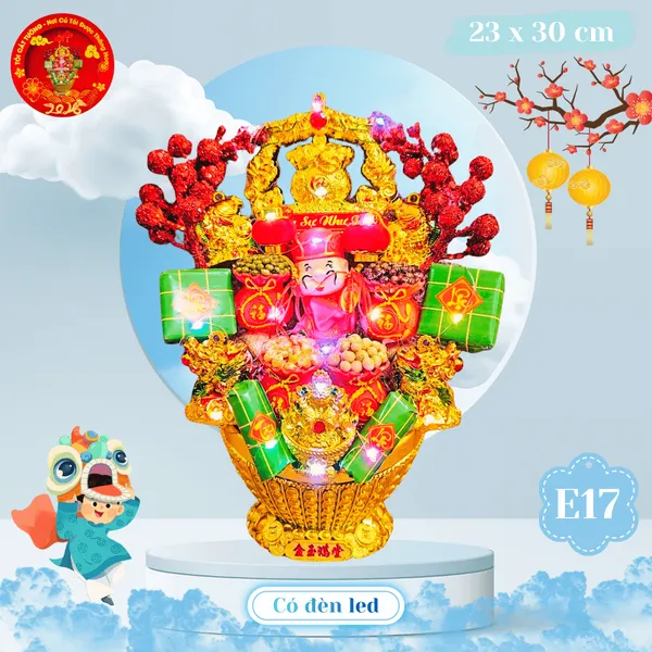 Tháp tỏi thờ thần tài cát tường như ý