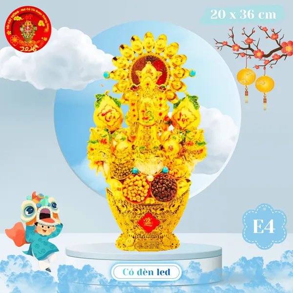 Tháp Tỏi Phong Thủy Tài Lộc Thần Tài Ngũ Đậu