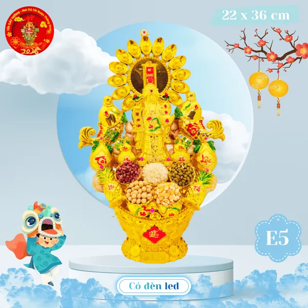 Tháp Tỏi Phong Thủy Thần Tài Đậu Ngũ Cốc