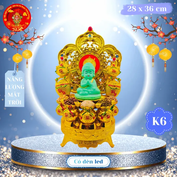 Tháp tỏi chưng cúng bàn thờ phật thích ca an lạc năng lượng mặt trời