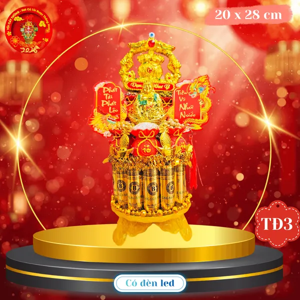 Tháp tiền đô usd ông địa hoan hỉ