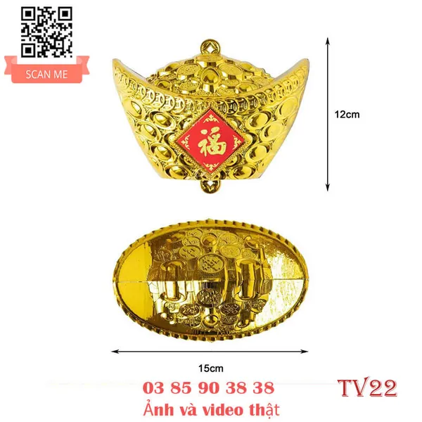 Thỏi vàng lớn chữ phước