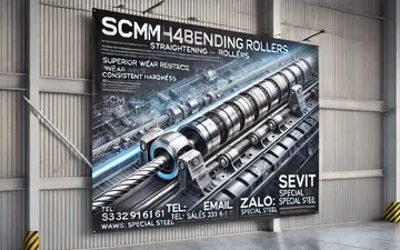 SCM440H – 鉄筋曲げ機における矯正ローラーの品質向上 SCM440H – 鉄筋曲げ機における矯正ローラーの品質向上