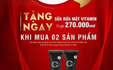 CC WHITE TẶNG BỘ SỮA RỬA MẶT TRỊ GIÁ 270.000Đ NHÂN DỊP 30-4