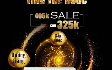 Tri ân khách hàng CC White giảm 80K kem body tinh thể nước