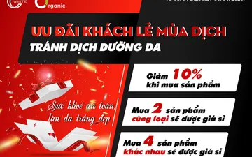 Tháng 4 CC White ưu đãi cho khách hàng lẻ dưỡng da mùa dịch