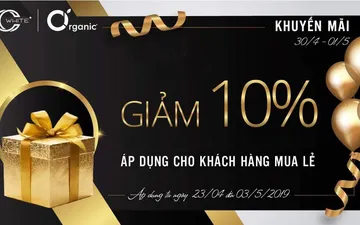 Chương trình Khuyến mãi đặc biệt dành cho khách hàng thân thiết của CC WHITE nhân dịp lễ 30/4 - 1/5