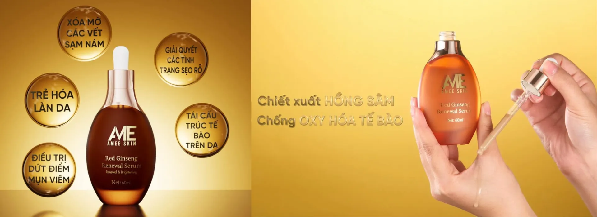 TÁI TẠO DA HỒNG SÂM AMEESKIN