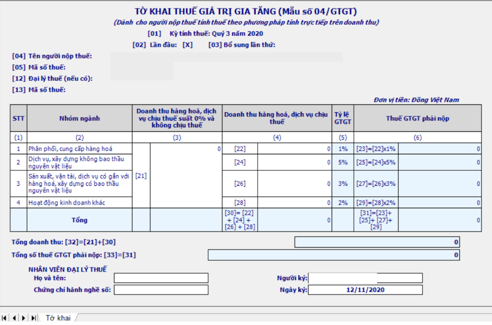 Regulation On Vat Declaration By Direct Method And Deduction Method Monthly Quarterly 9813