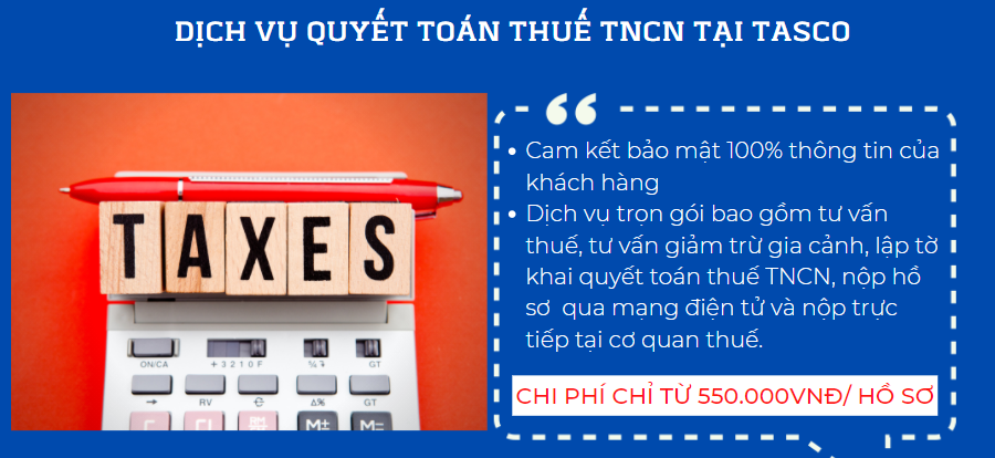 Dịch vụ quyết toán thuế TNCN tại TASCO