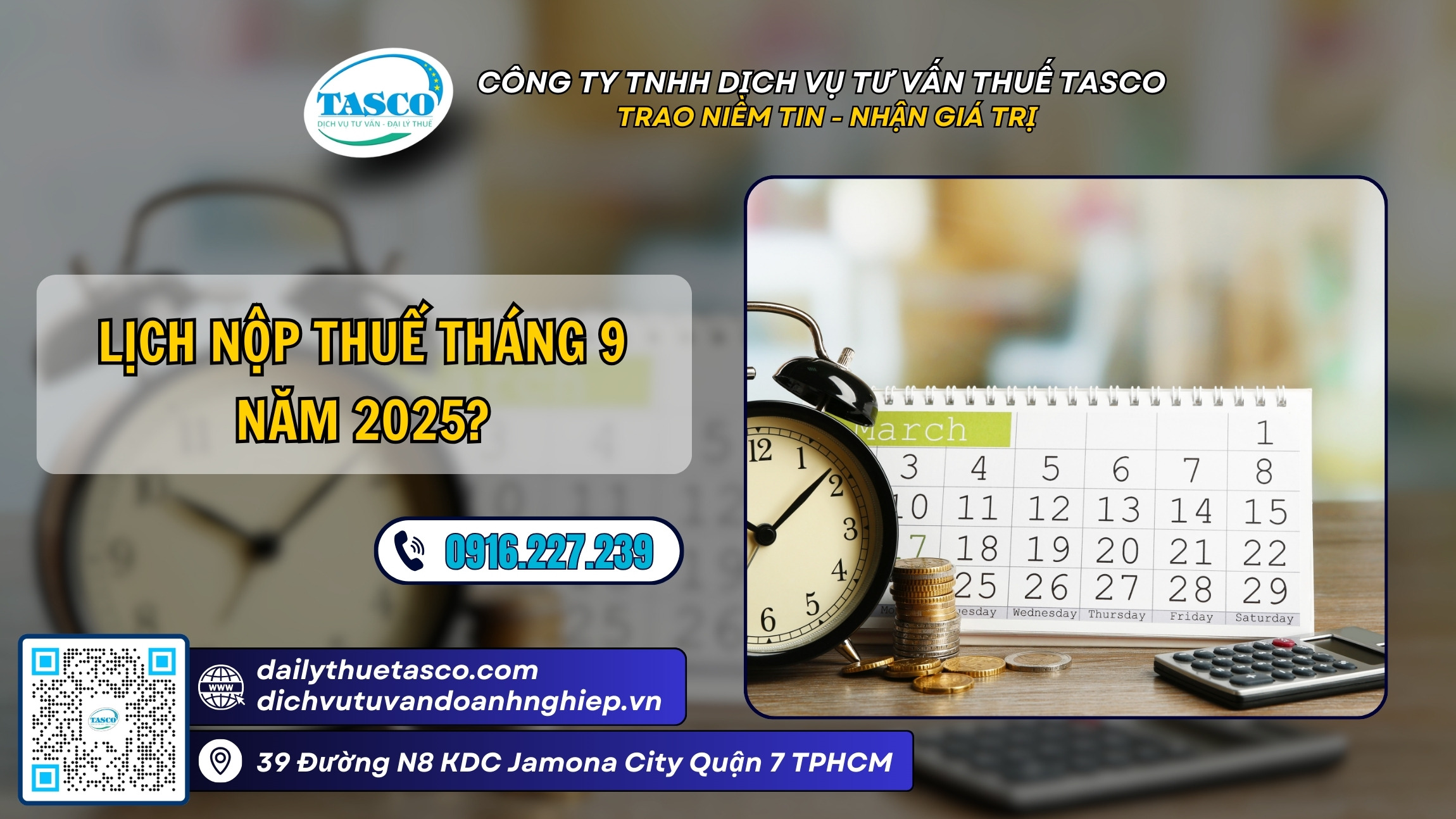 Lịch nộp thuế tháng 9/2025 Lịch nộp thuế tháng 9/2025