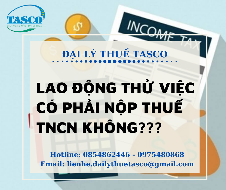 Lao động thử việc có phải nộp thuế TNCN không?