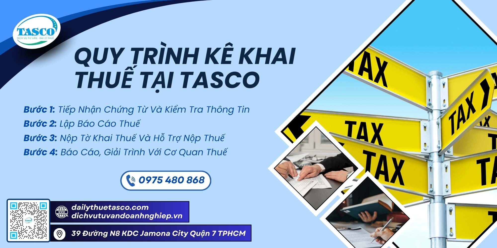 Quy trình kê khai thuế tại TASCO Quy trình kê khai thuế tại TASCO
