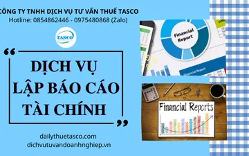 Dịch vụ lập báo cáo tài chính