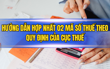 Hướng dẫn hợp nhất 02 mã số thuế theo quy định của Cục Thuế