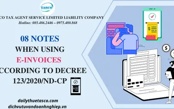 08 lưu ý khi sử dụng hoá đơn điện tử theo Nghị định 123/2020/NĐ-CP
