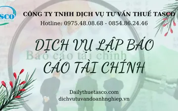DỊCH VỤ LẬP BÁO CÁO TÀI CHÍNH
