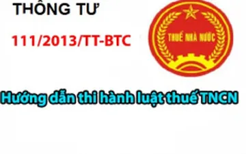 THÔNG TƯ 111/2013/TT-BTC