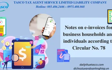 Lưu ý về hoá đơn điện tử đối với hộ, cá nhân kinh doanh theo Thông tư số 78