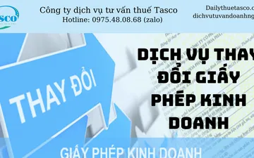 Dịch vụ thay đổi giấy phép kinh doanh