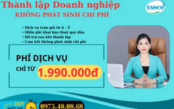 Dịch Vụ Thành lập Doanh nghiệp - KHÔNG PHÁT SINH CHI PHÍ