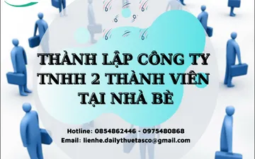 Thành lập Công ty TNHH 2 Thành viên tại Nhà Bè