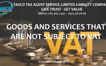 CÁC MẶT HÀNG DỊCH VỤ KHÔNG CHỊU THUẾ GTGT MỚI NHẤT
