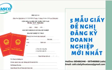 5 MẪU GIẤY ĐỀ NGHỊ ĐĂNG KÝ DOANH NGHIỆP MỚI NHẤT